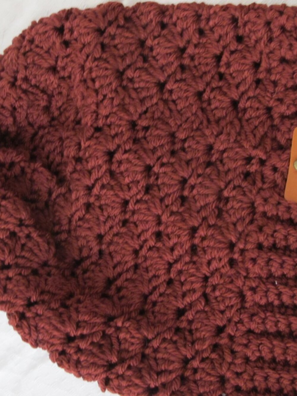 Handmade Shell Stitch Slouch Hat - Picture 2 of 10